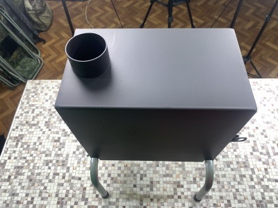 Печь дровяная "Сибтермо" малая  (эконом) + подарок (Датчик задымления)